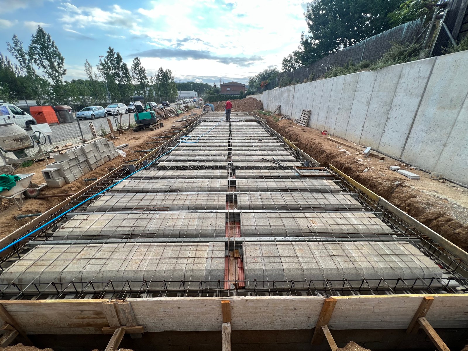 Forjado durante la obra